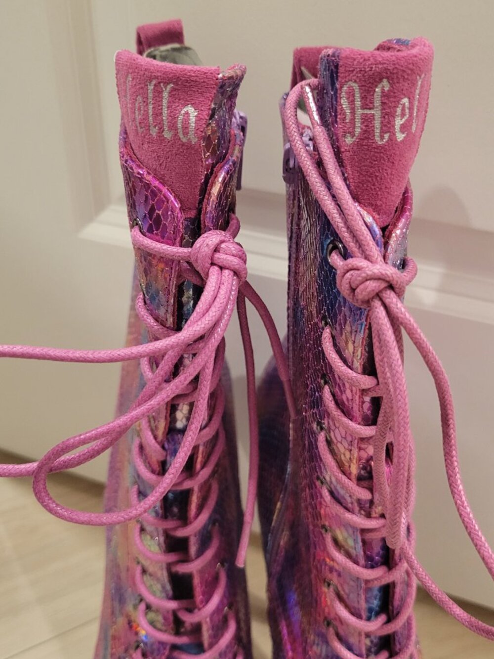 (NEW) 2024 Dragonfly Hella Heels, size 8 US / 8 AU / UK 6 / EU 39, 7 in platform - Picture 9 of 16